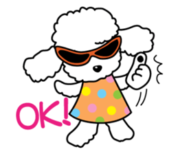 Naughty Cute Poodles! sticker #670198
