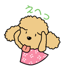 Naughty Cute Poodles! sticker #670205