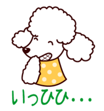 Naughty Cute Poodles! sticker #670209