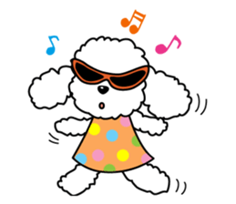 Naughty Cute Poodles! sticker #670221