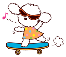 Naughty Cute Poodles! sticker #670224