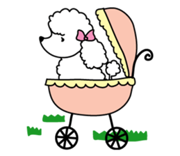 Naughty Cute Poodles! sticker #670225