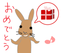 Peco of a rabbit sticker #670675