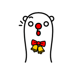 Red nose and one eyebrow creature sticker #671110