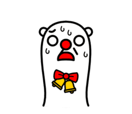 Red nose and one eyebrow creature sticker #671123