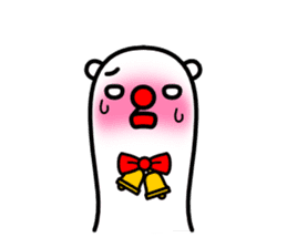 Red nose and one eyebrow creature sticker #671140