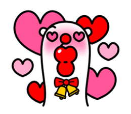 Red nose and one eyebrow creature sticker #671145