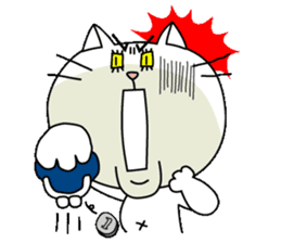 White cat Sticker sticker #671444