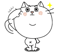 White cat Sticker sticker #671446