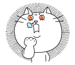 White cat Sticker sticker #671453