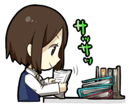 Hardworking office ladies sticker #671557