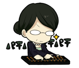 Hardworking office ladies sticker #671572