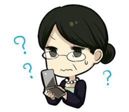 Hardworking office ladies sticker #671574