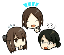 Hardworking office ladies sticker #671576