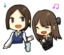 Hardworking office ladies sticker #671578