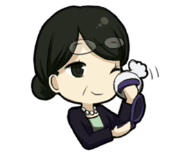 Hardworking office ladies sticker #671580