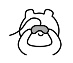 Mysterious bear sticker #671637