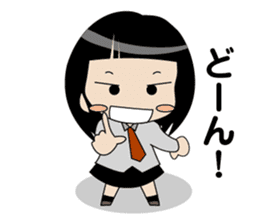 Japanese school girl ver2 sticker #672229