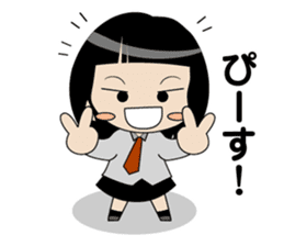 Japanese school girl ver2 sticker #672230
