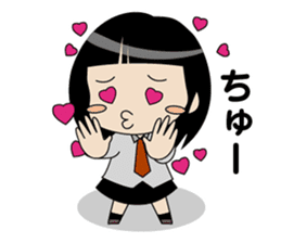 Japanese school girl ver2 sticker #672234