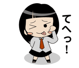 Japanese school girl ver2 sticker #672236