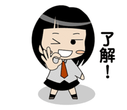 Japanese school girl ver2 sticker #672254