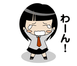 Japanese school girl ver2 sticker #672257