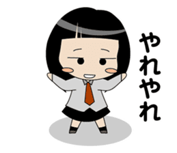 Japanese school girl ver2 sticker #672259