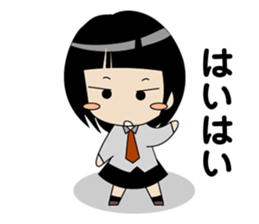 Japanese school girl ver2 sticker #672264