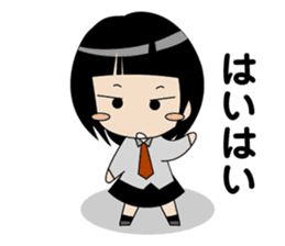 Japanese school girl ver2 sticker #672264