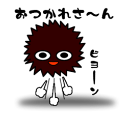 echinus and jellyfish sticker #673476