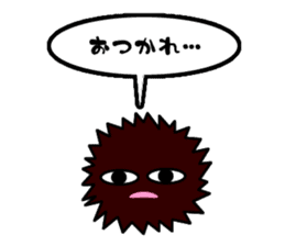 echinus and jellyfish sticker #673477