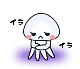 echinus and jellyfish sticker #673490