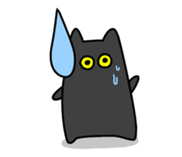 Black cat Nyarasu sticker #673589