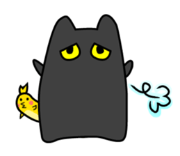Black cat Nyarasu sticker #673609