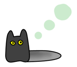 Black cat Nyarasu sticker #673610