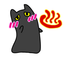 Black cat Nyarasu sticker #673612