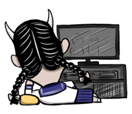 Cute! Wisdom maiden(No text version) sticker #673917