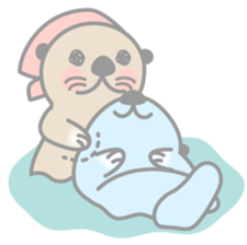 Otter be a good friend sticker #674223