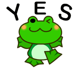bean size frog is charming daily life sticker #676076