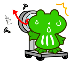 bean size frog is charming daily life sticker #676085