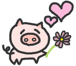 Lovely Pig sticker #676472