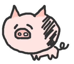 Lovely Pig sticker #676479