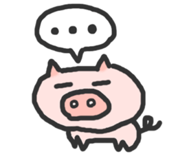 Lovely Pig sticker #676481