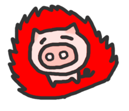 Lovely Pig sticker #676493