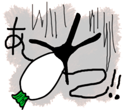 Radish's melancholy vegetables sticker #676683