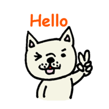 French bulldog's message sticker. sticker #677107