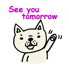 French bulldog's message sticker. sticker #677110