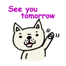 French bulldog's message sticker. sticker #677110