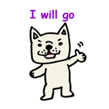 French bulldog's message sticker. sticker #677114
